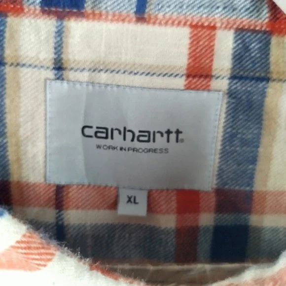 Carhartt WIP Work In Progress L/S Swenson Flannel Shirt Mens XL Multicolor